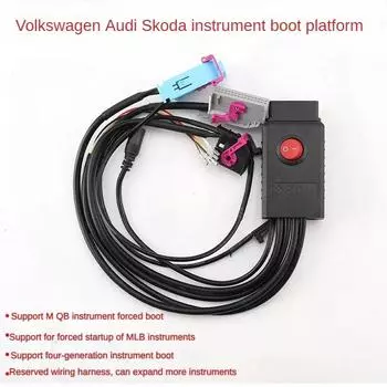 MQB Cluster 12V Power Test Cable 4th ID48 Key Program Cables 5th Cluster MQB NEC35XX Cables MQB48 Instrument Cable fit VVDI2 чёрный
