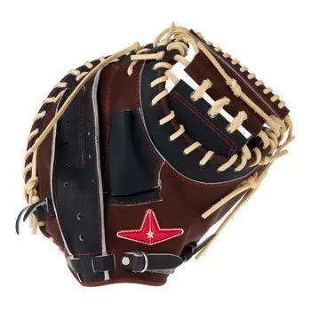 Мяч All Star Soft Ball Mid Closed Back B Изготовлен из натуральной кожи Характеристики как у Hard Ball [ALL-STAR] Перчатка ловца, Размер, ASJ-R21 Черный/коричневый, Япония,