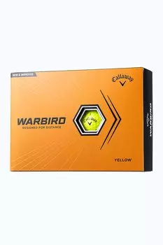Мяч для гольфа Callaway WARBIRD 23 YLW 1 дюжина, 2-х компонентный, желтый (12 шт.)