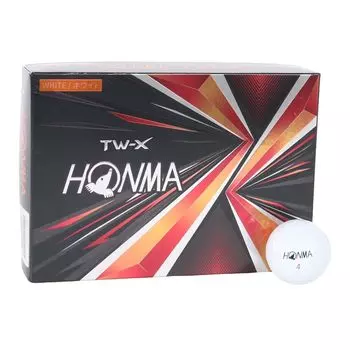 Мяч для гольфа Honma 2021 1 дюжина 12 мячей белый желтый 3 шт. Tour Spin Distance TOUR WORLD Honma TW-X TW-S HONMA/TW-X_2021/белый белый