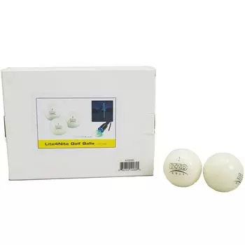 Мяч для гольфа Izzo Night Ball, упаковка из 12 штук, светится для ночной игры