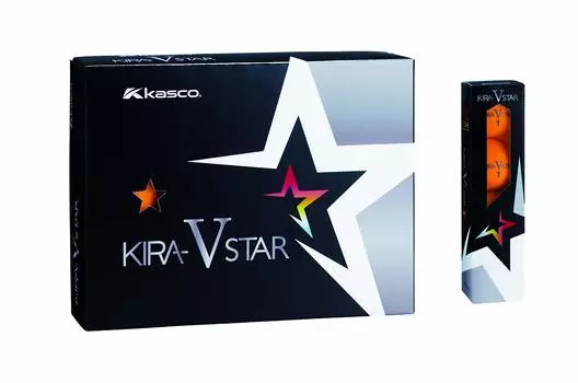 Мяч для гольфа Kasco KIRA STAR V унисекс Kira Star VN оранжевый Optimal Head 2 шт 1 ядро 1 крышка скорость: 25~45 Шар: +