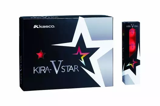 Мяч для гольфа Kasco KIRA STAR V Kira Star V унисекс Kira Star VN красный Optimal Head 2 шт. 1 сердечник 1 чехол 12 шт. Скорость: 25~45 Шар: +
