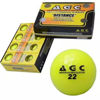 Мяч для гольфа LEZAX AGC 2 шт. 1 дюжина неоново-желтый YE (12 шт.) АГБА-4714