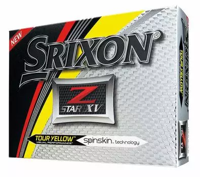 Мяч для гольфа SRIXON XV Мяч для гольфа XV 2017 года Модель 4-х компонентный конструктор Желтый Z-Star Z-Star (1 дюжина) жёлтый
