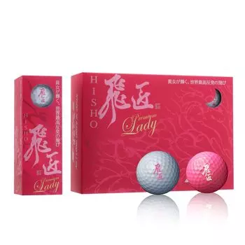 Мяч для гольфа WORKS GOLF Hisho Premium Lady Pink Pearl розовая жемчужина