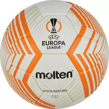 Мяч Molten UEFA Europa League Match Ball Белый x Оранжевый 5 22-23 белый