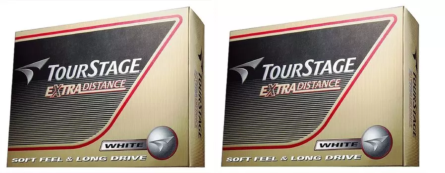 Мячи для гольфа Bridgestone Tour Stage Extra Distance, набор из 2 дюжин белых мячей (24 мяча)