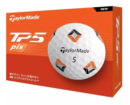 Мячи для гольфа TaylorMade Japan Genuine TP5 Pix Series 2024, 1 дюжина (12 шт.)