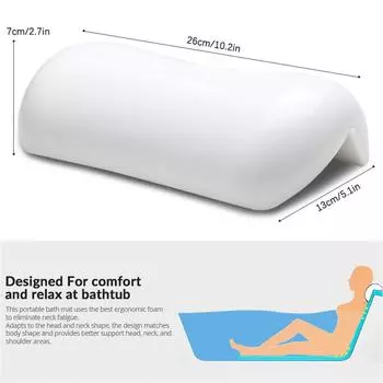 Мягкая и водонепроницаемая подушка для ванны, водонепроницаемая, с сильным всасыванием, нескользящая подголовник для ванны, принадлежности для ванной комнаты, подушка для джакузи, прочная