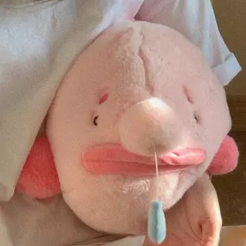 Мягкая игрушка кит, плюшевая игрушка с функцией отвода соплей, розовая кукла-животное,