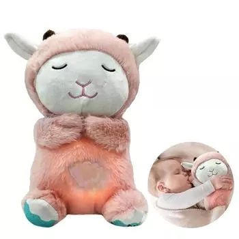 Мягкая игрушка-овечка Snooze Sleep Aid с сердцебиением, ночник-овечка Snooze Sleep Aid с музыкой для малышей, первое оборудование на Рождество