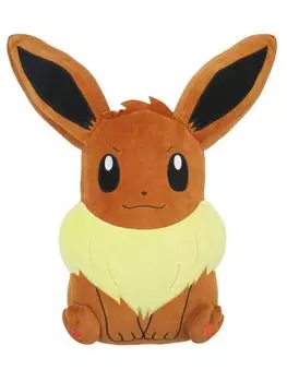 Мягкая игрушка покемон серии «Разные товары» Mochi Fluffy Cushion Eevee, высота 42 см