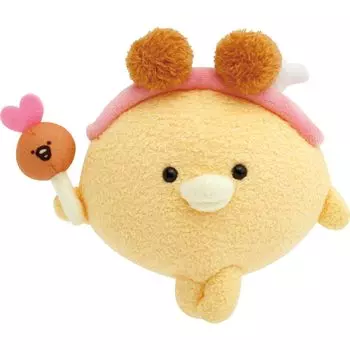 Мягкая игрушка San-X Chikip Dancers Karaage LOVE костяная курица MV07601 В140 x Ш150 x Г80 мм