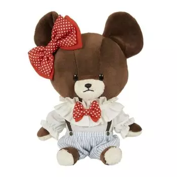 Мягкая игрушка Sekiguchi Bear School Jackie Basic, стильная кукла-талисман-клоун