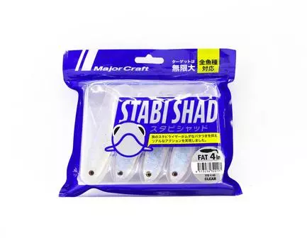 Мягкая пластиковая приманка Major Craft 4 дюйма Stabi Shad STB4 006 (0175)