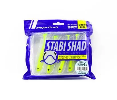 Мягкая пластиковая приманка Major Craft 4 дюйма Stabi Shad STB-SLIM4 005 (0380)