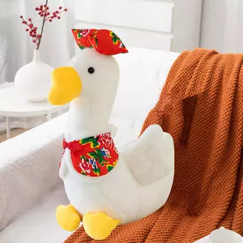 Мягкая плюшевая игрушка лебедь, компаньон для домашней комнаты 25cm