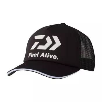 Мягкая полусетчатая кепка Black King [DAIWA] FeelAlive. 25DC-6225 чёрный