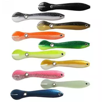 Мягкая приманка Bionic Loach: 10 см, 6 г приманка для рыбы с качающимся хвостом single pack жёлтый/зелёный