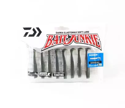 Мягкая приманка Daiwa Junkie Minnow 2,5 дюйма, 8 штук в упаковке Macha Craw UV (2859)