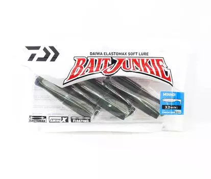 Мягкая приманка Daiwa Junkie Minnow 3,2 дюйма, 6 шт. в упаковке Macha Craw UV (3054)