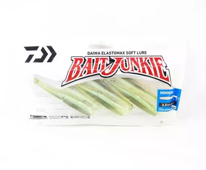 Мягкая приманка Daiwa Junkie Minnow 3,2 дюйма, 6 шт. в упаковке Pearl WM UV (3016)