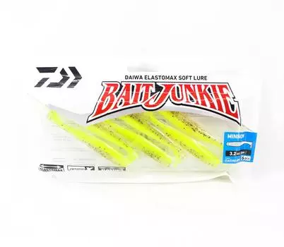 Мягкая приманка Daiwa Junkie Minnow 3,2 дюйма, 6 шт. в упаковке Astro Guppy (3061)