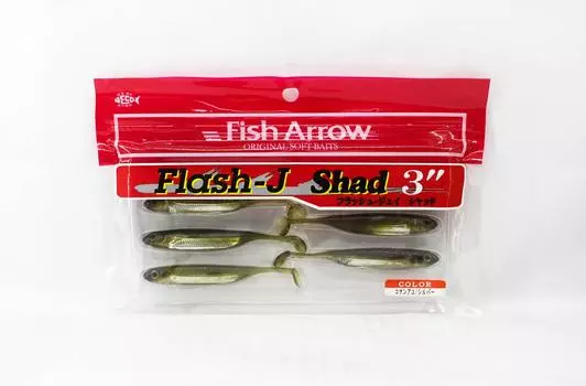 Мягкая приманка Fish Arrow Flash J Shad 3 дюйма, 7 шт. в упаковке #06 (1000)
