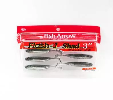 Мягкая приманка Fish Arrow Flash J Shad 3 дюйма, 7 шт. в упаковке #03 (0973)