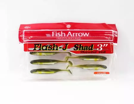 Мягкая приманка Fish Arrow Flash J Shad 3 дюйма, 7 шт. в упаковке #22 (2618)
