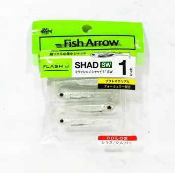 Мягкая приманка Fish Arrow Flash J Shad SW 1 дюйм 5 шт. в упаковке 100 (4736)