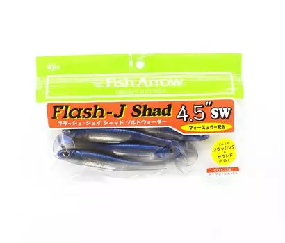 Мягкая приманка Fish Arrow Flash J Shad SW 4,5 дюйма, 4 шт. в упаковке #105 (1469)