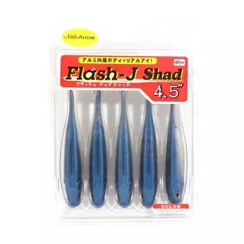 Мягкая приманка Fish Arrow Flash J Shad 4,5 дюйма, 4 шт. в упаковке № 04 (0578)