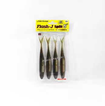 Мягкая приманка Fish Arrow Flash J Split, 5 дюймов, 4 шт. в упаковке 01 (3326)
