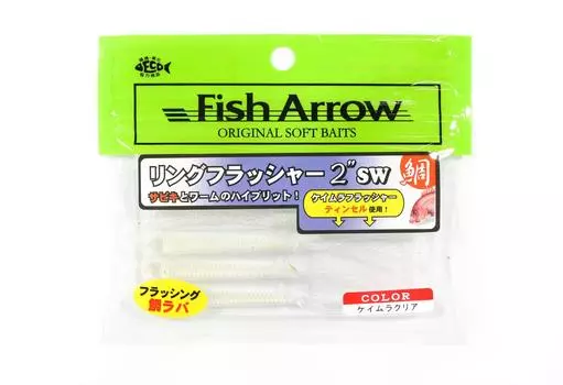 Мягкая приманка Fish Arrow с кольцом-мигалкой 2 дюйма, 6 шт. в упаковке #T01 (2398)