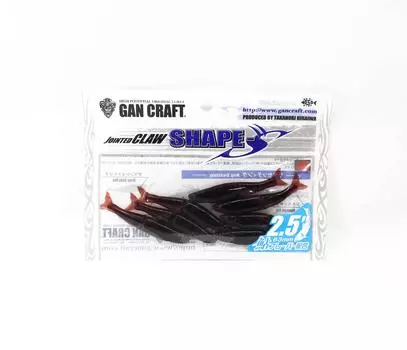 Мягкая приманка Gan Craft Shape-S 2,5 дюйма 7 штук в упаковке 03 (9882)