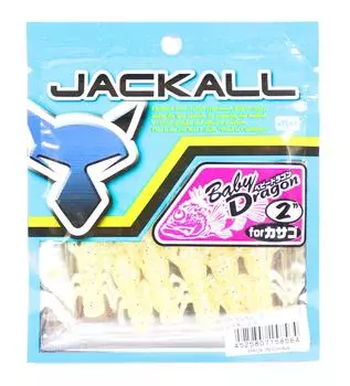 Мягкая приманка Jackall Baby Dragon Salt 2 дюйма Glow Crush Clear (8564)