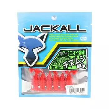 Мягкая приманка Jackall Chibi Chinumushi 1,5 дюйма Glow Bokejako (2042)