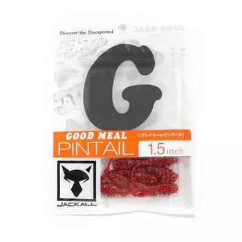 Мягкая приманка Jackall Good Meal Pintail, 1,5 дюйма, чешуйки красного золота (4822)