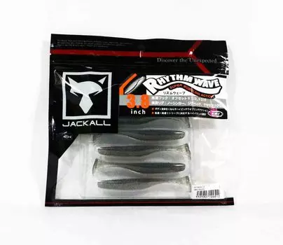 Мягкая приманка Jackall Rhythm Wave 3,8 дюйма Nh Smoke Wakasagi (9512)