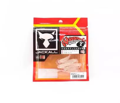 Мягкая приманка Jackall, вибрирующая с хвостом Grub Tail, 2 дюйма, призма Fry Clear (5515)