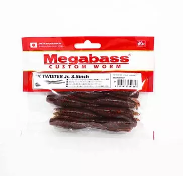 Мягкая приманка Megabass TK Twister JR 3,5 дюйма Ebimiso Red F (4050)