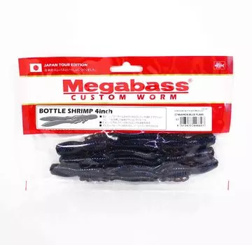 Мягкая приманка Megabass в бутылке с креветками 4 дюйма Cinnamon Blue F (8607)