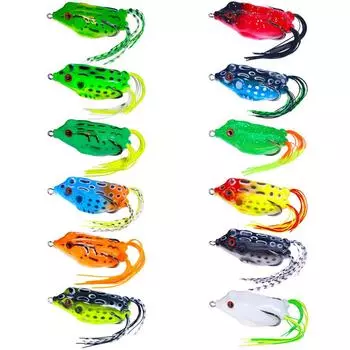 Мягкая приманка Thunder Frog Black Fish 2023 года — мощная приманка с повышенным уровнем шума 6.3cm-12g