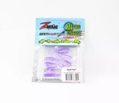 Мягкая приманка Zman Shad FryZ 1,75 дюйма, 8 шт. в упаковке Dark N Stormy (3994)
