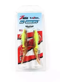 Мягкая приманка Zman Shrimpz Rigged 3,5 дюйма, 2 шт. в упаковке, сексуальные пенни (1444)