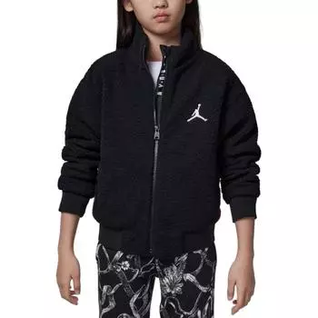 Мягкая удобная теплая куртка Jordan Jumpman Детские куртки черного цвета HQ7918-010 S