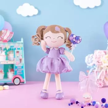 Мягкие игрушки, подарок для девочки, плюшевые куклы, подарки на день рождения, коллекция кукол 16 дюймов - светло-фиолетовые рождественские подарки United States