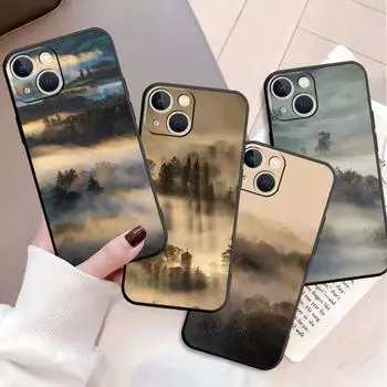Мягкий чехол для Apple iPhone 11 13 Pro Max 14 12 Mini 7 8 Plus X XS XR SE 2020 6 6S 5 5S, чехол для телефона Funda Cool Mountain Peak Capa iPhone 5 5S SE